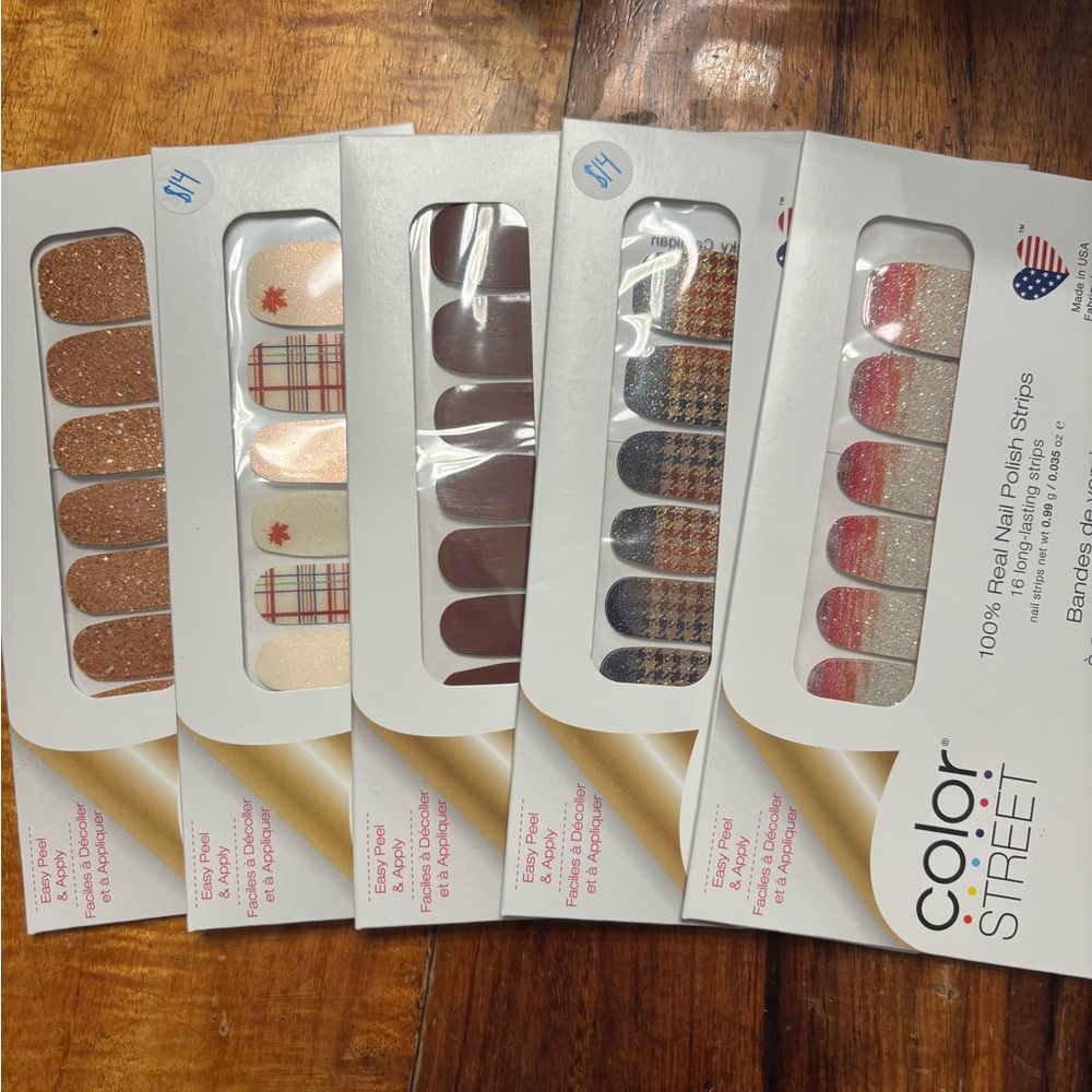 Color Street Nail Strips - Glitter, Plaid, and Solid Collection